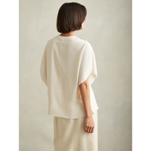 REISS TANIA Draped Sleeve Top